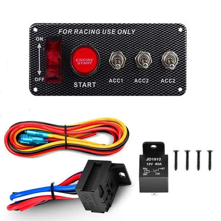 12V Car Racing Ignition Switch Panel With Engine Start Button