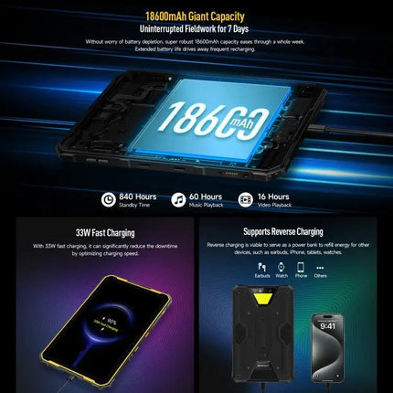 Ulefone Armor Pad 2 Tablet 11in Android 13 16GB/256GB