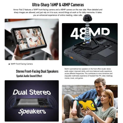 Ulefone Armor Pad 2 Tablet 11in Android 13 16GB/256GB