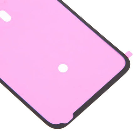 Replacement Adhesive for iPhone Back Covers in Daily Repairs - pink pre-cut adhesive sheet for securing iPhone back panel during routine fixes