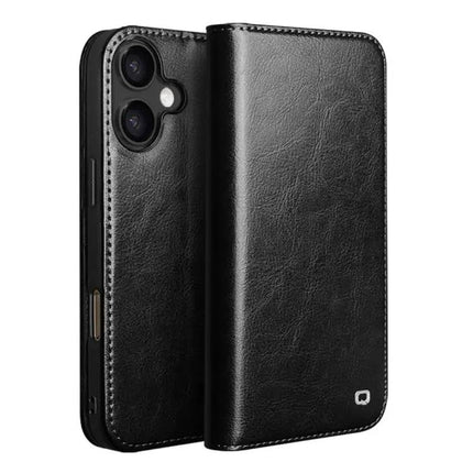 QIALINO Genuine Leather Phone Case With Built In Stand For Daily Protection On The Go