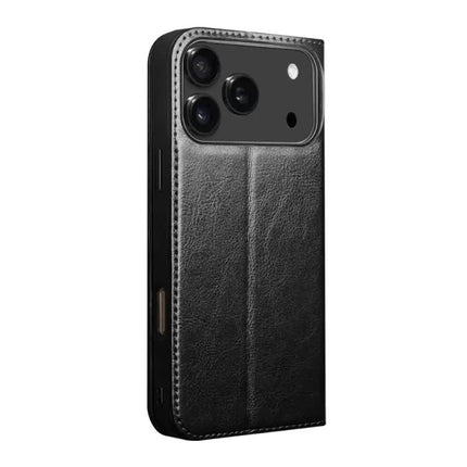 QIALINO Genuine Leather Phone Case With Built In Stand For Daily Protection On The Go