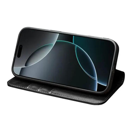 QIALINO Genuine Leather Phone Case With Built In Stand For Daily Protection On The Go
