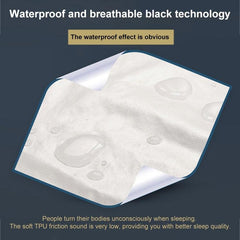 Waterproof Knitted Polyester Pillowcase with Secure Zipper Closure