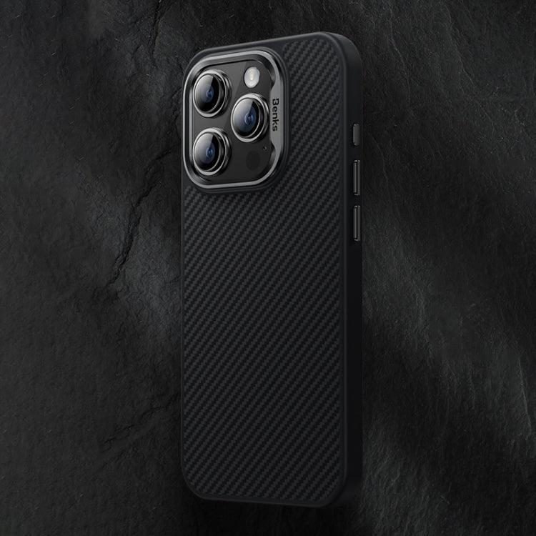 Kevlar Carbon Fiber Shockproof Case with MagSafe for iPhone 15 Pro Max