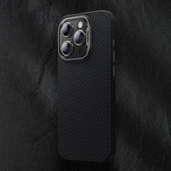 Kevlar Carbon Fiber Shockproof Case with MagSafe for iPhone 15 Pro Max