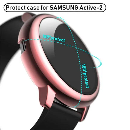 Tempered Glass PC Case For Galaxy Watch Active2 40/44mm