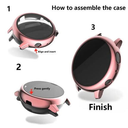 Tempered Glass PC Case For Galaxy Watch Active2 40/44mm
