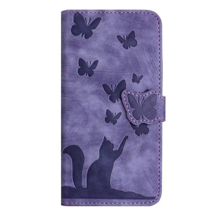 Butterfly Embossed Leather Phone Case For Everyday Carry