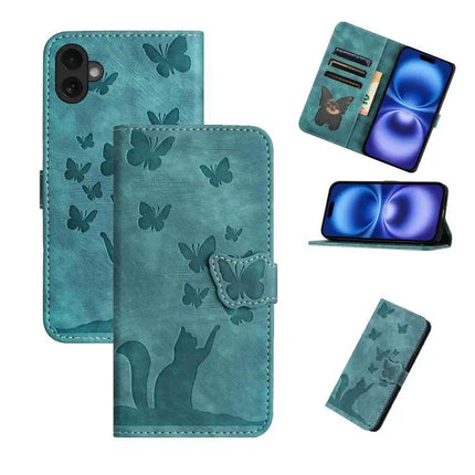 Butterfly Embossed Leather Phone Case For Everyday Carry
