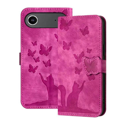 Butterfly Embossed Leather Phone Case For Everyday Carry