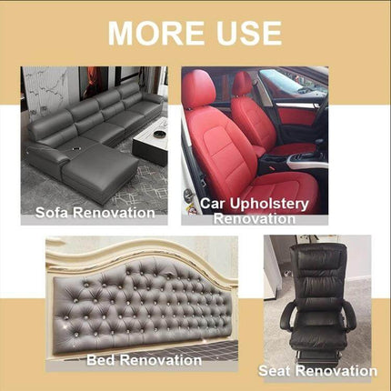 Self-Adhesive Leather Repair Patch 30 x 137 cm For Sofa And Car Seat - application examples: sofa, car seats, bed headboard, office chair