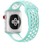 For Apple Watch Series 7 41mm / 6 & SE & 5 & 4 40mm / 3 & 2 & 1 38mm / White Green