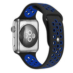 For Apple Watch Series 7 41mm / 6 & SE & 5 & 4 40mm / 3 & 2 & 1 38mm / Black Blue
