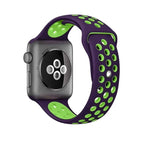 For Apple Watch Series 7 41mm / 6 & SE & 5 & 4 40mm / 3 & 2 & 1 38mm / Purple Green
