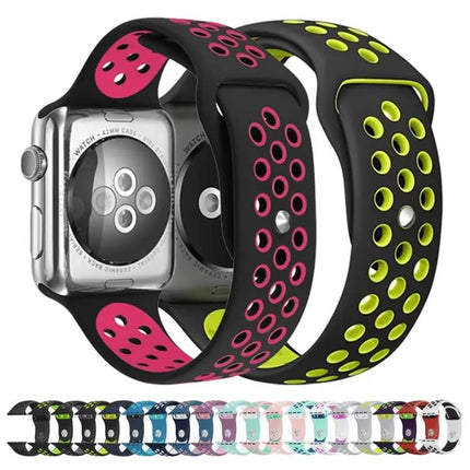 Silicone Sport Watch Band For Apple Watch 38/40/41/42mm