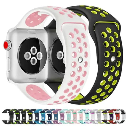Sport Silicone Apple Watch Band Compatible 49/45/44/42mm