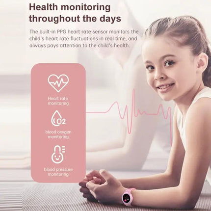 Children Smart Watch With 1.2 Inch Round Screen And Sleep Monitor