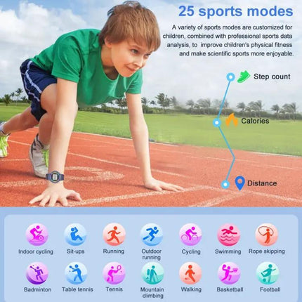 Children Smart Watch With 1.2 Inch Round Screen And Sleep Monitor