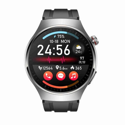 Smart Watch for Everyday Health and Wellness Monitoring - round touchscreen watch showing heart rate, steps, sleep and activity tracking