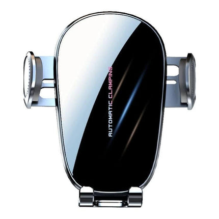 Mechanical Locking Wireless Car Holder For 4.0-7.2 Inch Phones - compact automatic clamping air vent mount with infrared sensing and rear-touch control