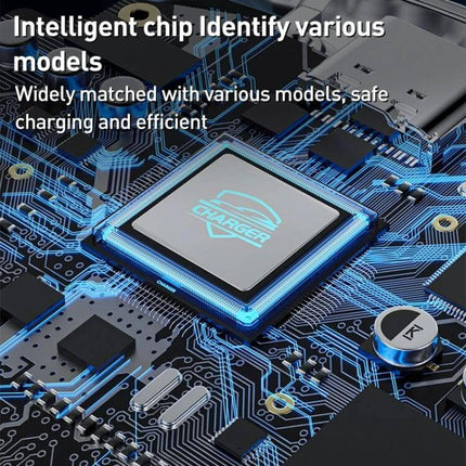 Infrared Induction Wireless Car Charger For Air Vent Mount showing intelligent chip circuitry and safe charging features