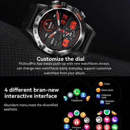 Daily Smart Watch for Tracking Everyday Health and Activity black sport smartwatch with customizable dial and app-driven watchfaces