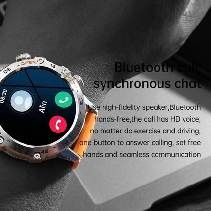 Daily Smart Watch for Tracking Everyday Health and Activity - metal smartwatch showing call screen, activity tracking and notification sync
