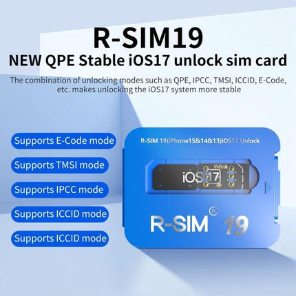 R-SIM 19 Card for International Travel and Carrier Switching - iOS17 universal unlock SIM card for travelers and carrier switching