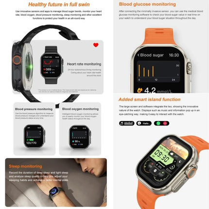 Companion Watch for Daily Routines and Everyday Tasks – smartwatch displaying heart rate, blood glucose, sleep and activity tracking for busy routines
