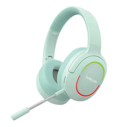 Ima Foldable Wireless Gaming Headset With Mic For Calls And Music mint green, Bluetooth 5.1, ENC voice, foldable comfort
