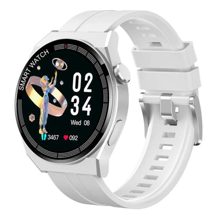 GT3 Smart Bracelet for Daily Health and Activity Tracking showing white smartwatch with heart rate, steps, and sleep icons on screen