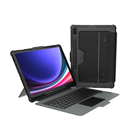 Nillkin Backlit Keyboard Case for Samsung Galaxy Tab S9 Series - detachable protective folio with backlit keyboard and kickstand