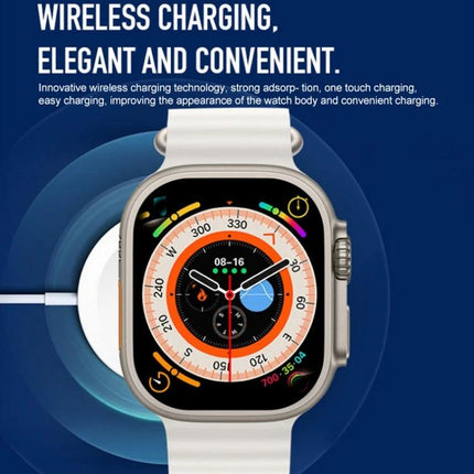 Essential Wearable for Monitoring Daily Health and Activity shown on white smart bracelet with wireless charging dock