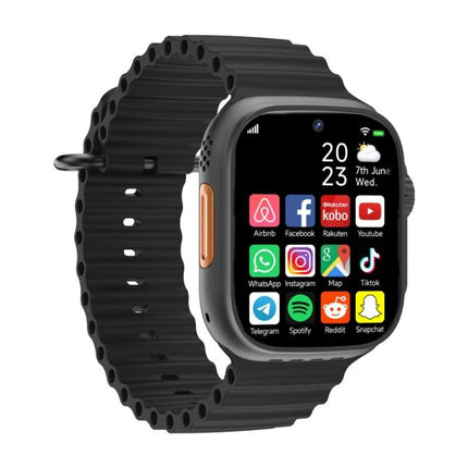 A Practical Smart Watch for Daily Connectivity and Use - black smartwatch showing apps, call and notification features