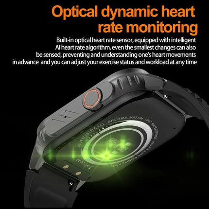 G41 Bracelet for Everyday Wellness and Daily Activity Tracking - smartwatch showing optical dynamic heart rate monitoring on the back sensor