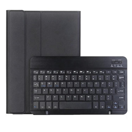 Candy Color Protective Tablet Case with Bluetooth Keyboard in black, slim folio cover with detachable Bluetooth keyboard for travel and study