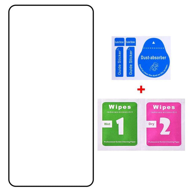 Samsung Galaxy Tempered Glass Screen Protector For Everyday Use - ultra-thin protector with guides, dust absorber, wet and dry wipes