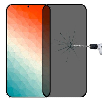 Tempered Glass Screen Film for Samsung Phones Everyday Protection showing drill-resistant tempered glass overlay preventing screen cracks