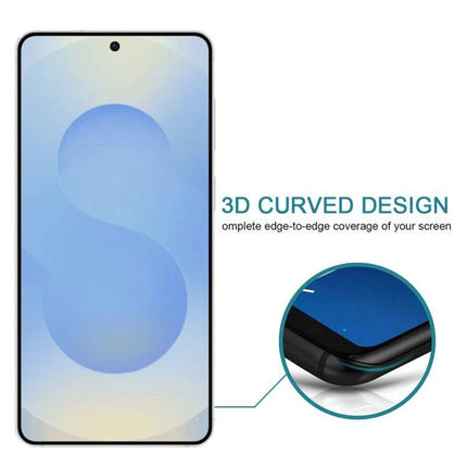 Tempered Glass Screen Film for Samsung Phones Everyday Protection - ultra-thin 3D curved edge-to-edge screen protector, clear anti-scratch film