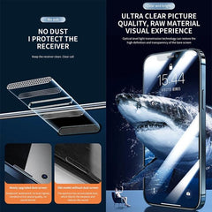 Privacy Shield Tempered Glass Screen Protector with Dust and Static Resistance