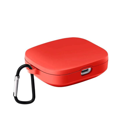 Keep Your Xiaomi Earbuds Protected for Daily Commutes - Red Silicone Protective Case With Carabiner