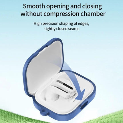 Keep Your Xiaomi Earbuds Protected for Daily Commutes silicone protective case showing open blue case with earbuds inside