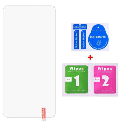 Daily Screen Protector for Samsung Galaxy Phone tempered glass with dust absorber, wet and dry wipes, guide stickers - clear scratch-resistant