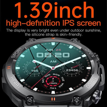Essential Wristband for Everyday Health and Activity Tracking with 1.39-inch high-definition IPS screen, heart rate, steps, sleep and call reminders