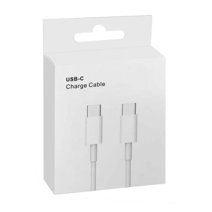 Essential Charging Cable for Phones in Daily Life - white USB-C charge cable in retail box for everyday phone charging and data transfer