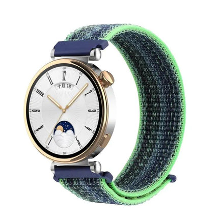 Universal 18mm Nylon Loop Watch Band Adjustable Black
