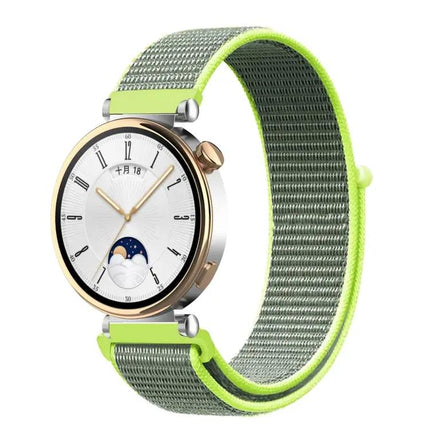 Universal 18mm Nylon Loop Watch Band Adjustable Black