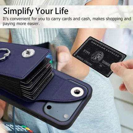 Card Holder Ring Phone Case For iPhone 17 Pro Max, 17 Pro, 17, Air