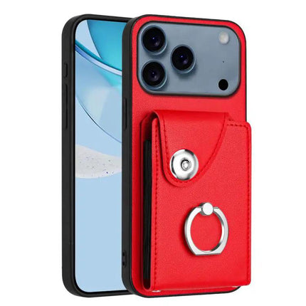 Card Holder Ring Phone Case For iPhone 17 Pro Max, 17 Pro, 17, Air